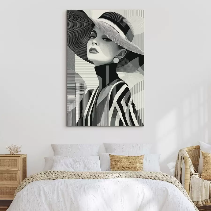 carta da parati Ragazza con cappello nr. s49089