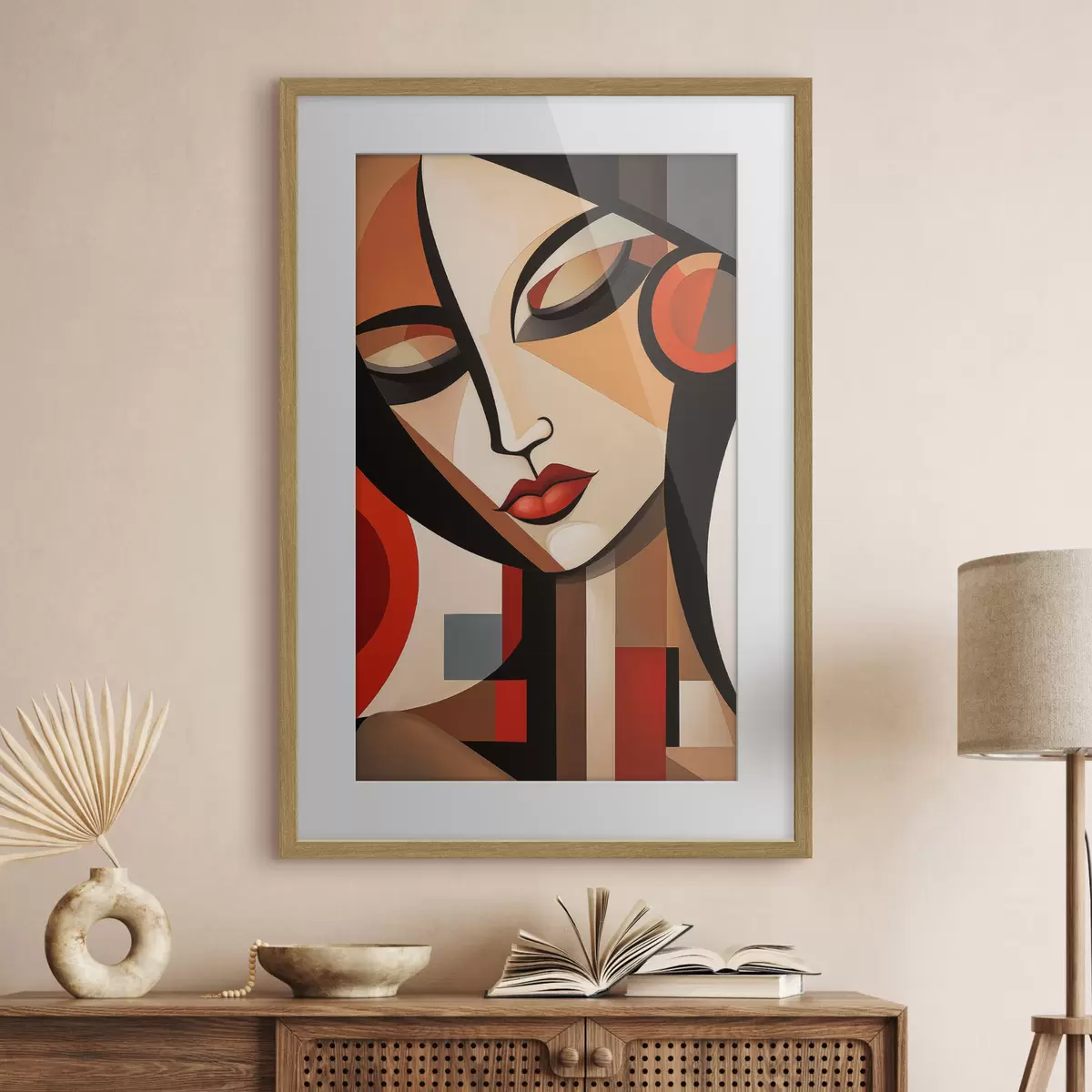 Poster Ritratto femminile astratto f49099