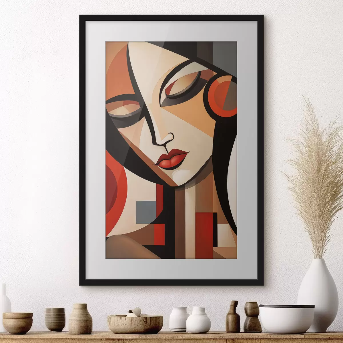 Poster Ritratto femminile astratto f49099