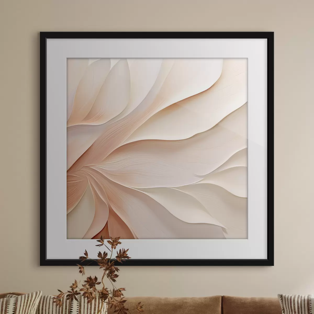 Poster Astrazione con imitazione di pennellate volumetriche f49062
