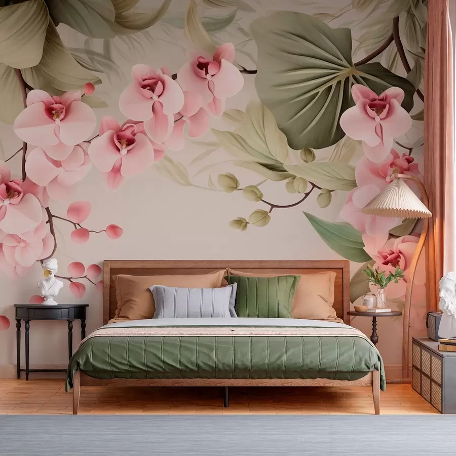 carta da parati Orchidee, fiori sospesi nr. w05619