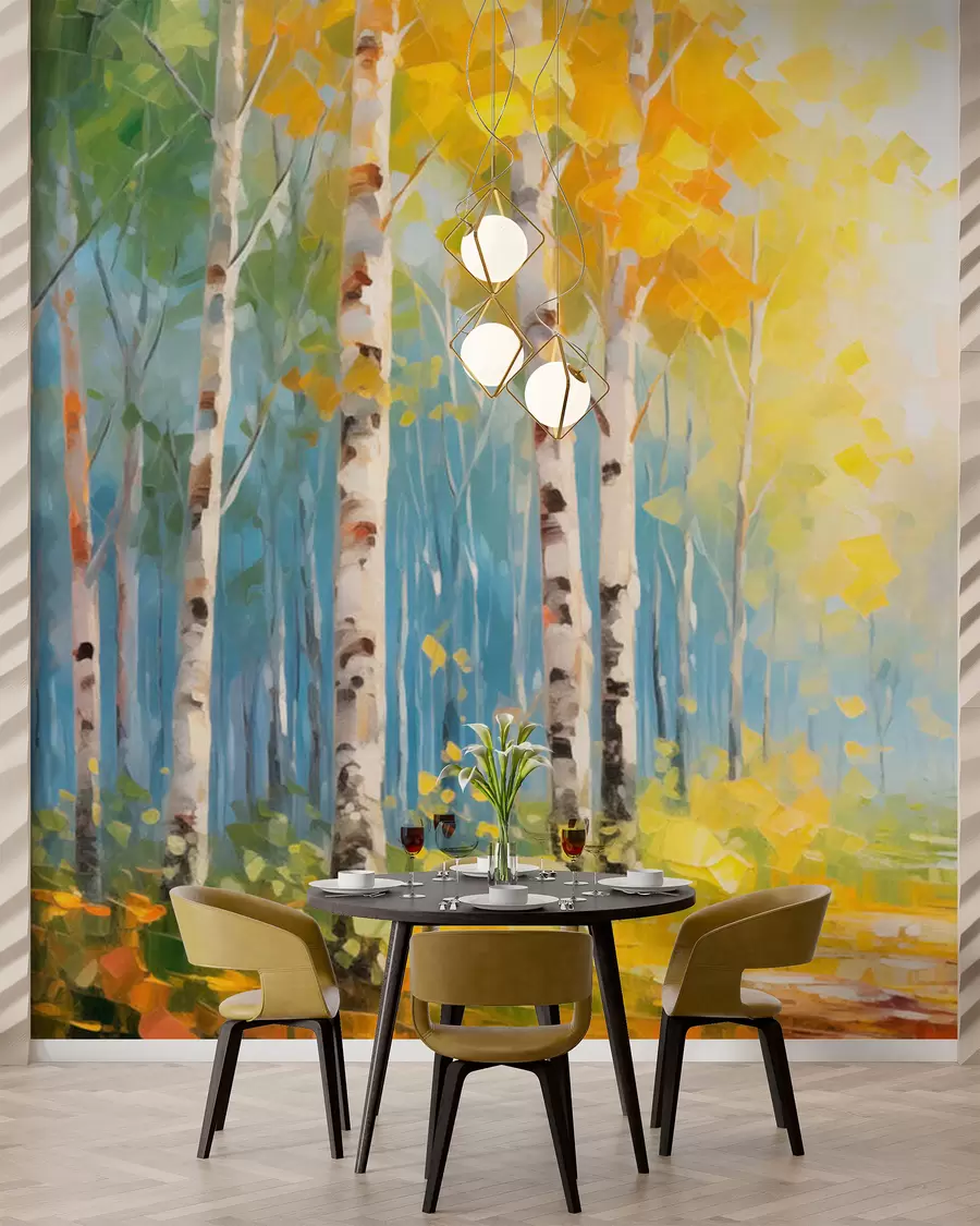 carta da parati Alberi, betulle nr. w05620