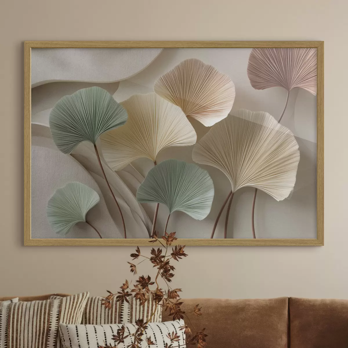 Poster Ginkgo in toni tenui f49207