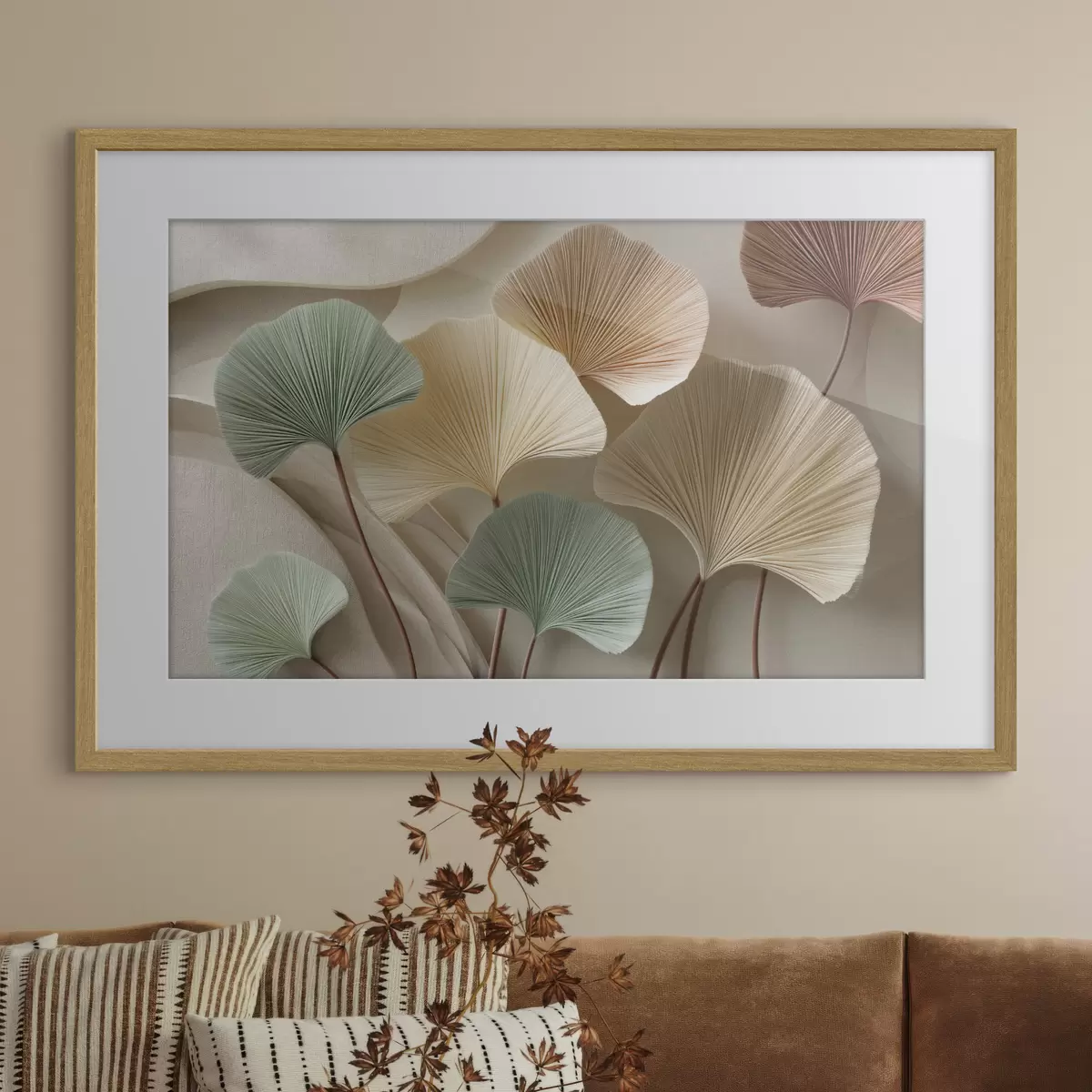 Poster Ginkgo in toni tenui f49207