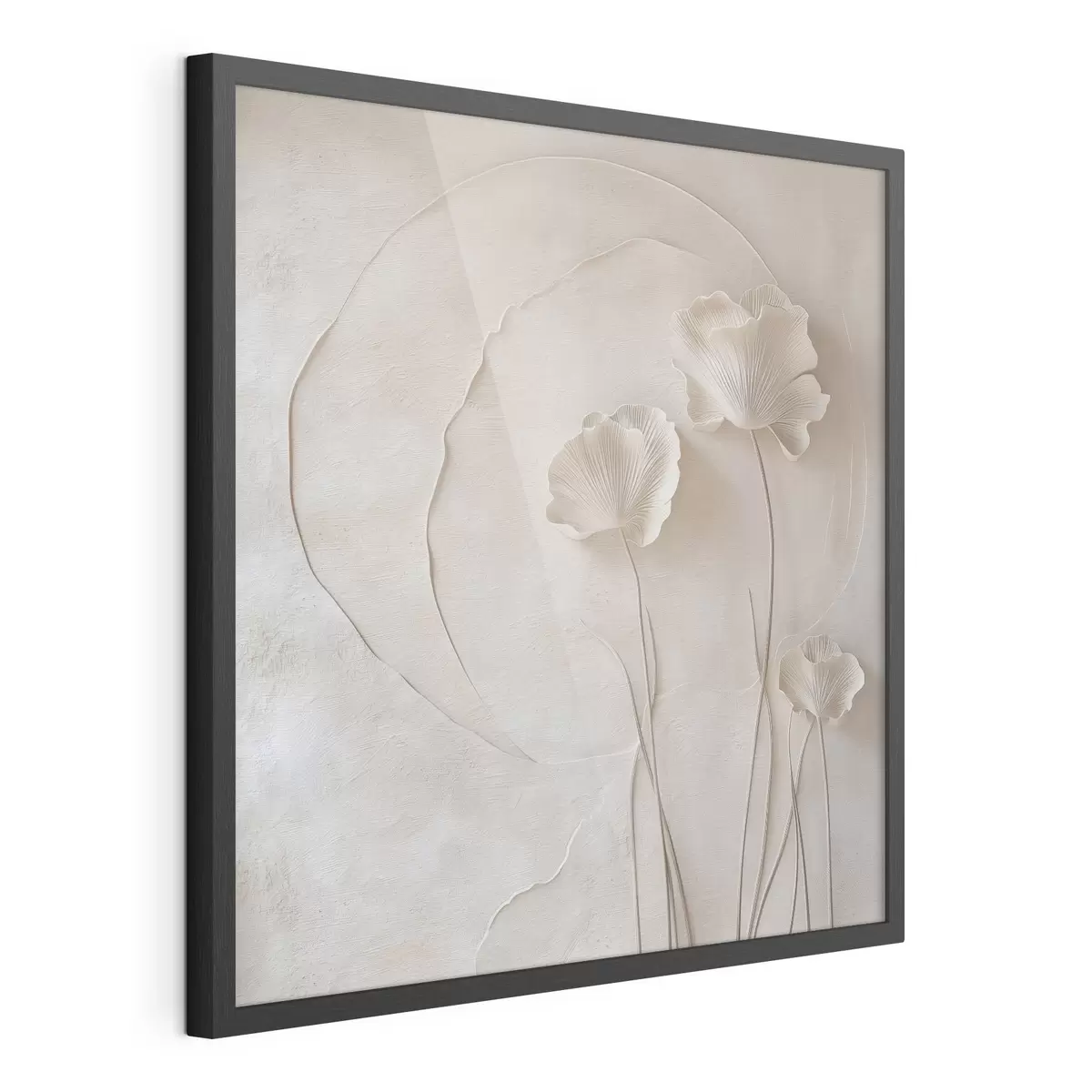 Poster Fiori discreti su uno sfondo dalla trama leggera f49211