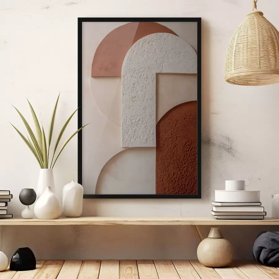 carta da parati Forme geometriche astratte con texture nr. f49212