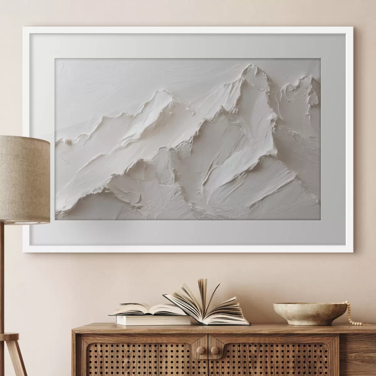 Poster Rilievo montuoso leggero con tratti spessi f49215