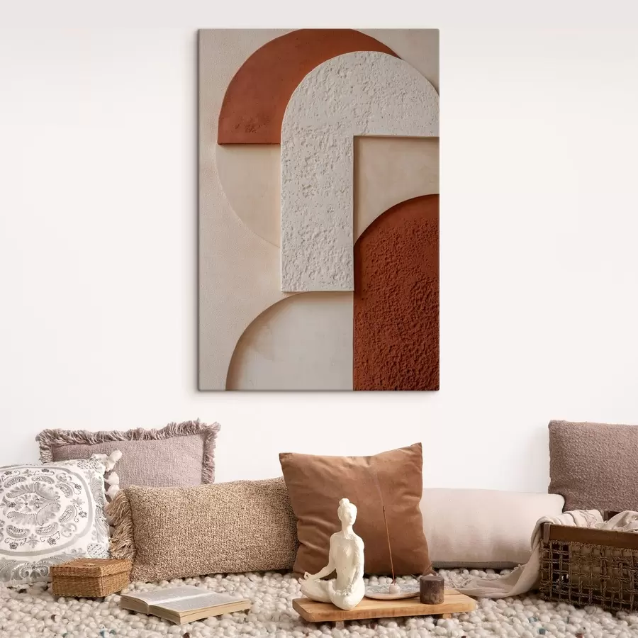 carta da parati Forme geometriche astratte con texture nr. s49212