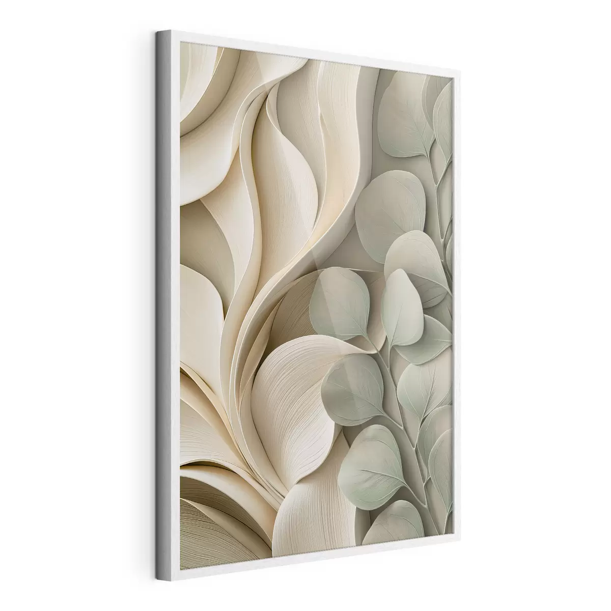Poster Astrazione con un ramo di foglie f49122