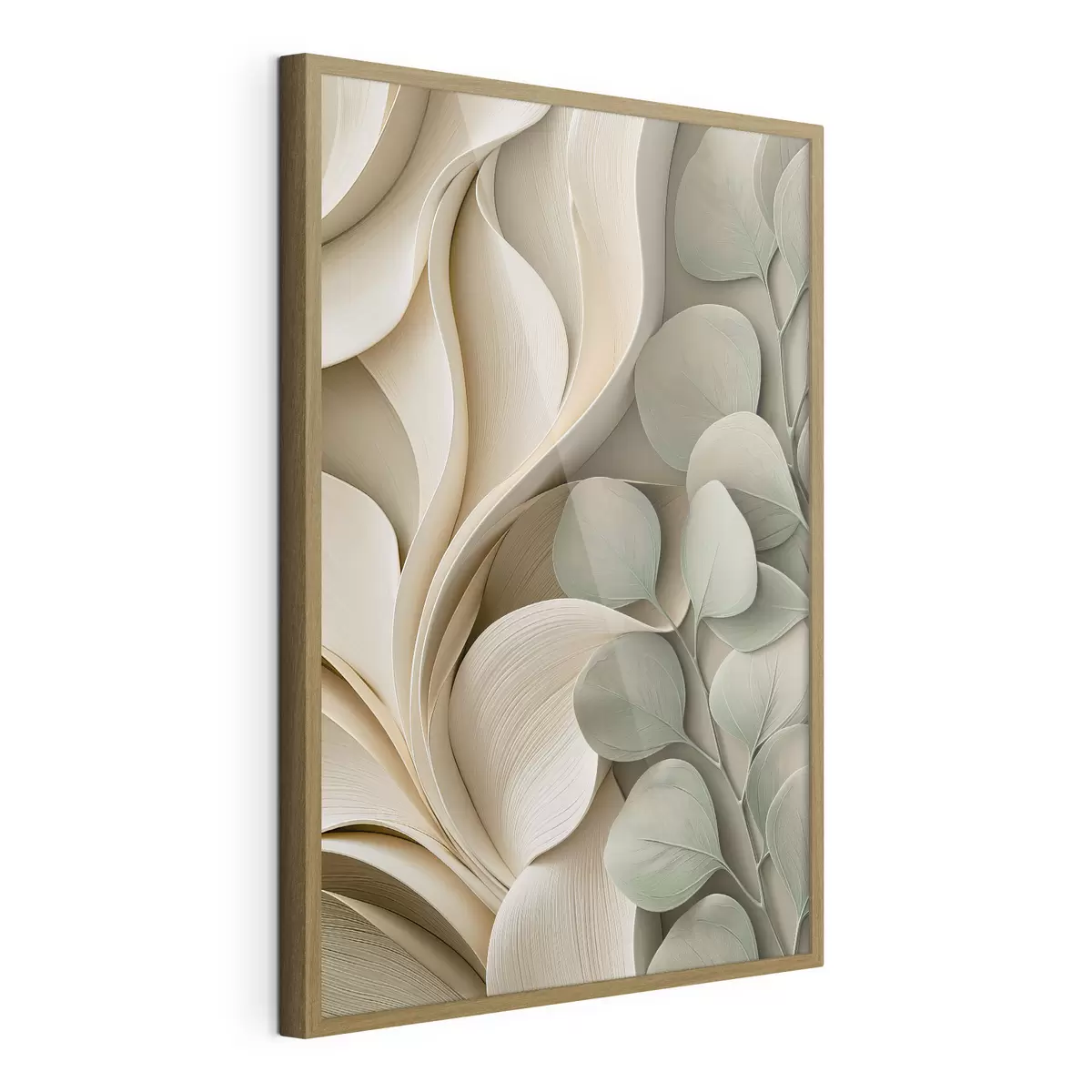 Poster Astrazione con un ramo di foglie f49122