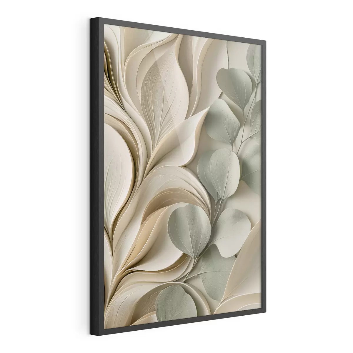 Poster Astrazione con un ramo di foglie f49123