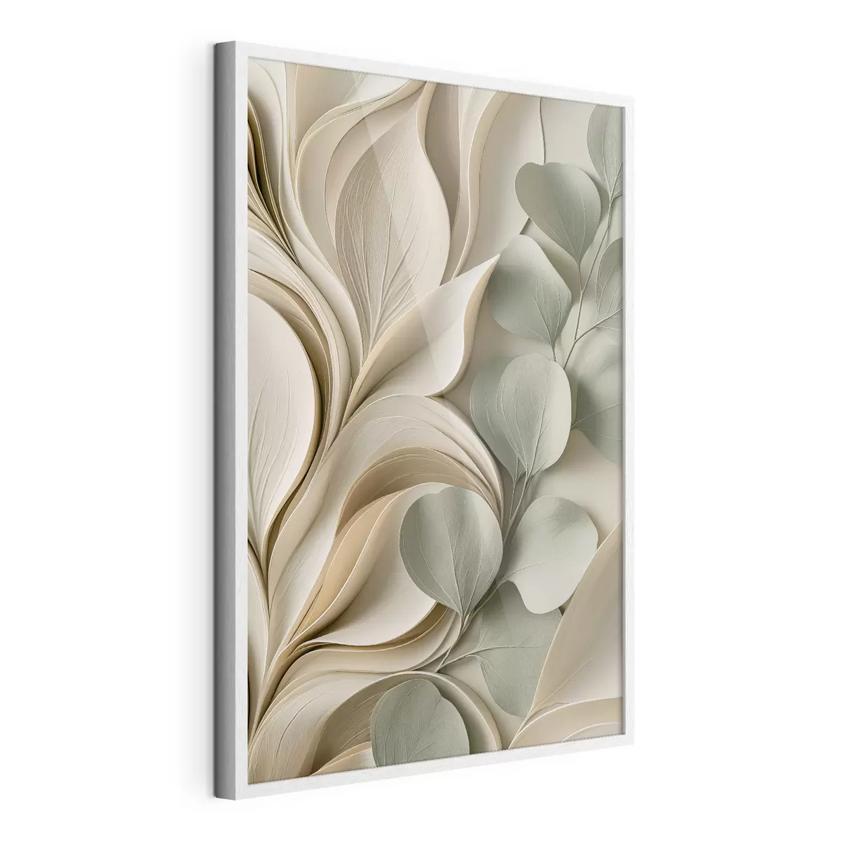 Poster Astrazione con un ramo di foglie f49123