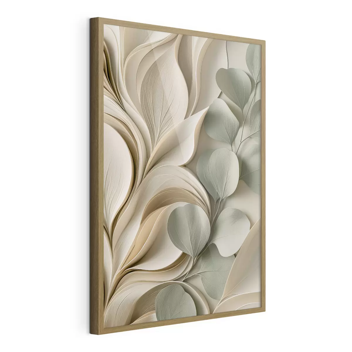 Poster Astrazione con un ramo di foglie f49123