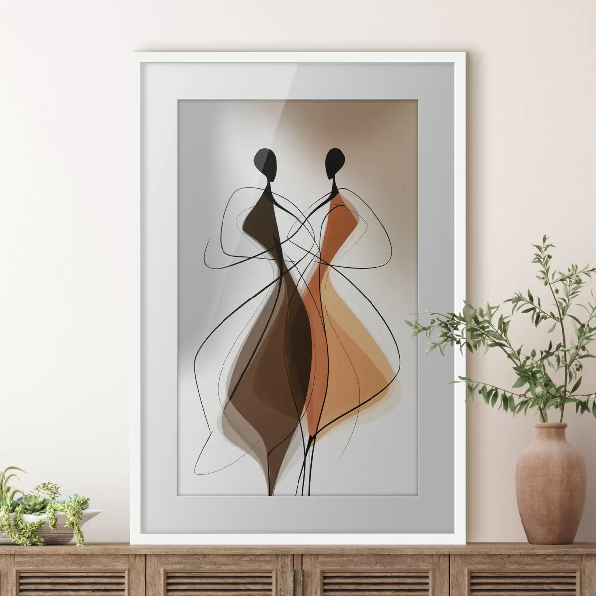 Poster L’abito arancione f49129