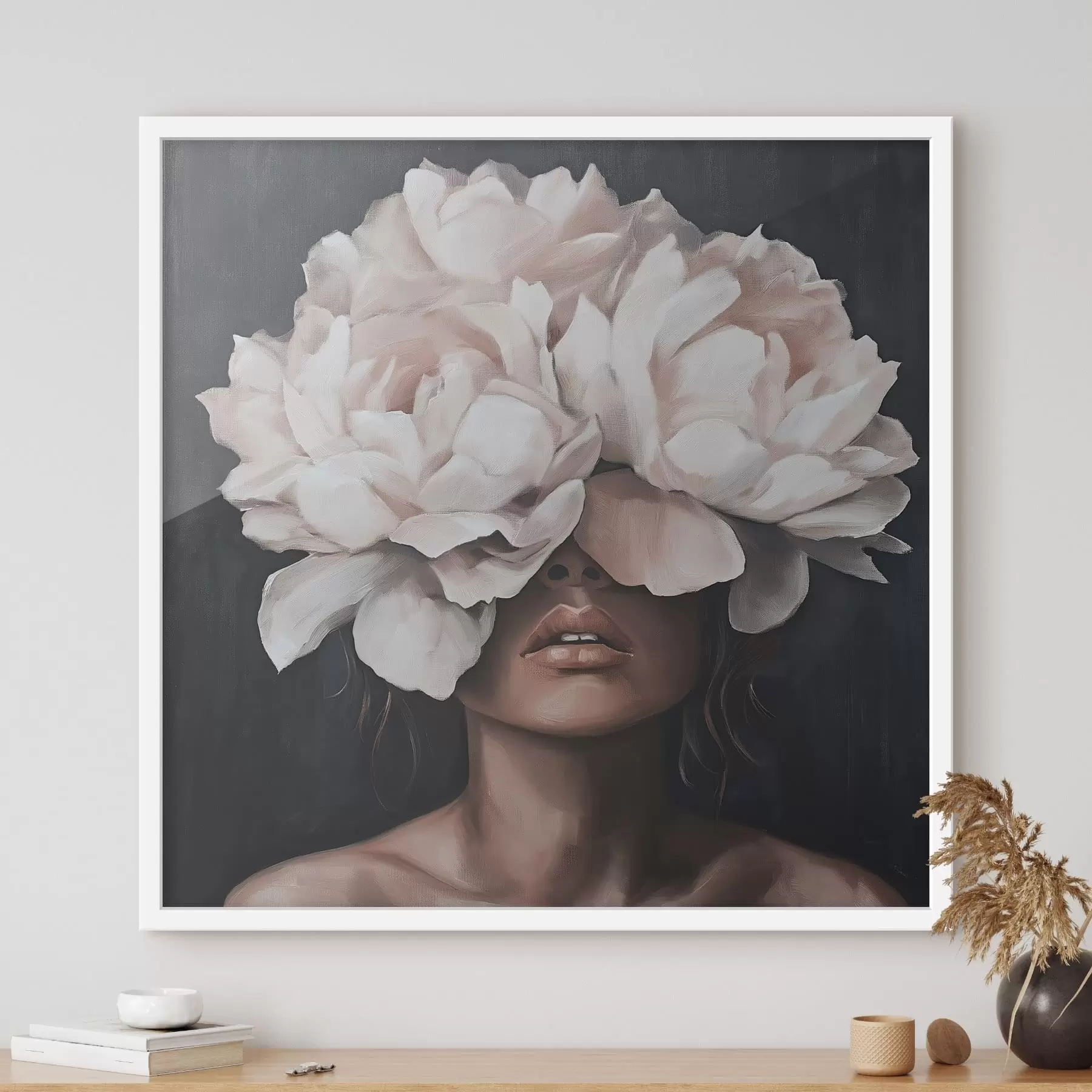 carta da parati Ragazza con i fiori nr. f49260
