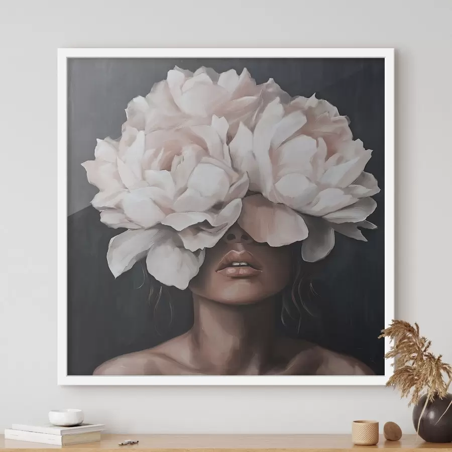 carta da parati Ragazza con i fiori nr. f49260