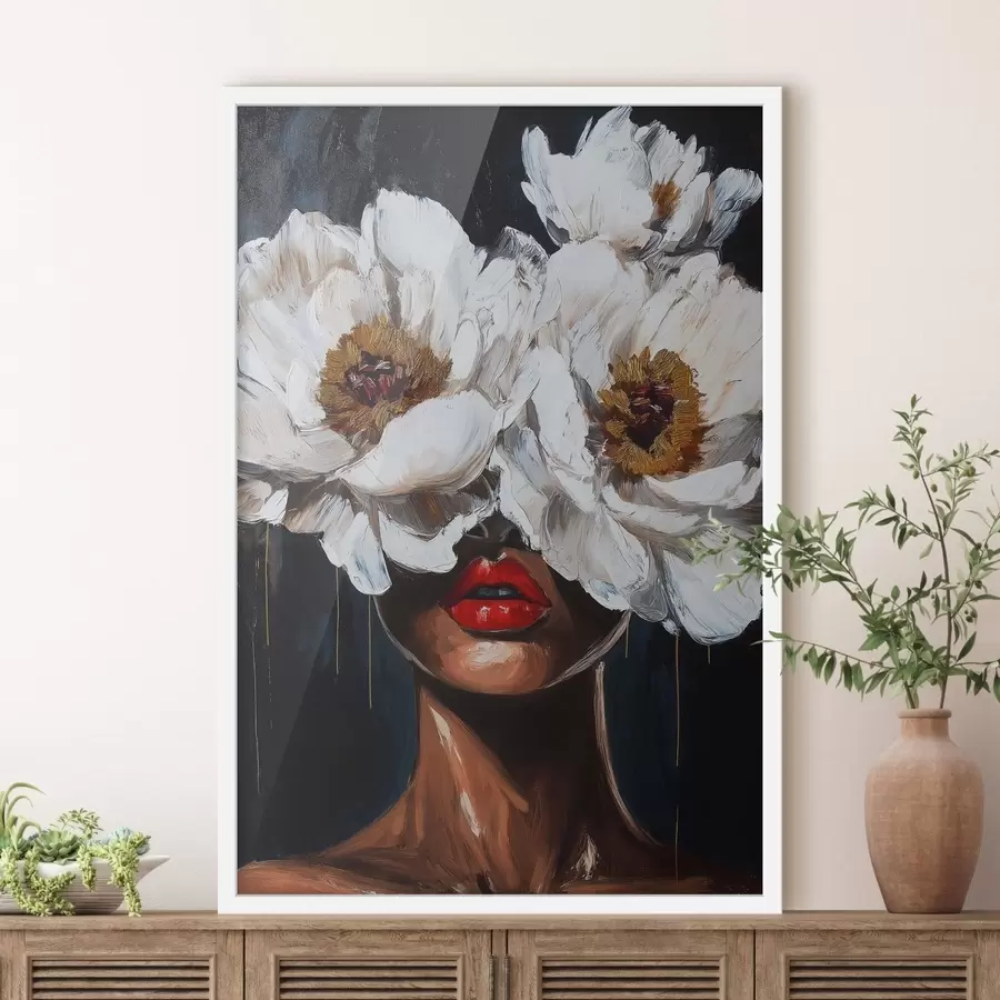 carta da parati Ragazza con fiori nr. f49269