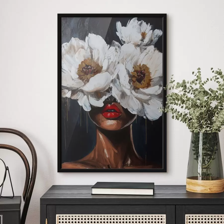 carta da parati Ragazza con fiori nr. f49269