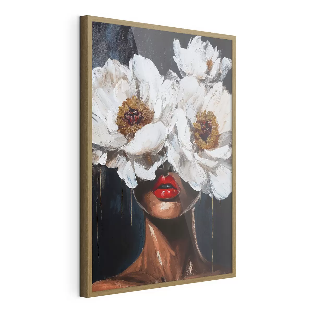 Poster Ragazza con fiori f49269