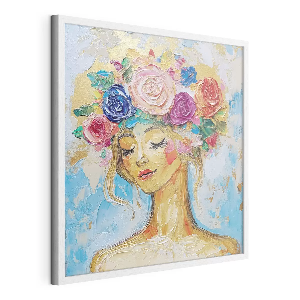 Poster Ragazza con i fiori f49287