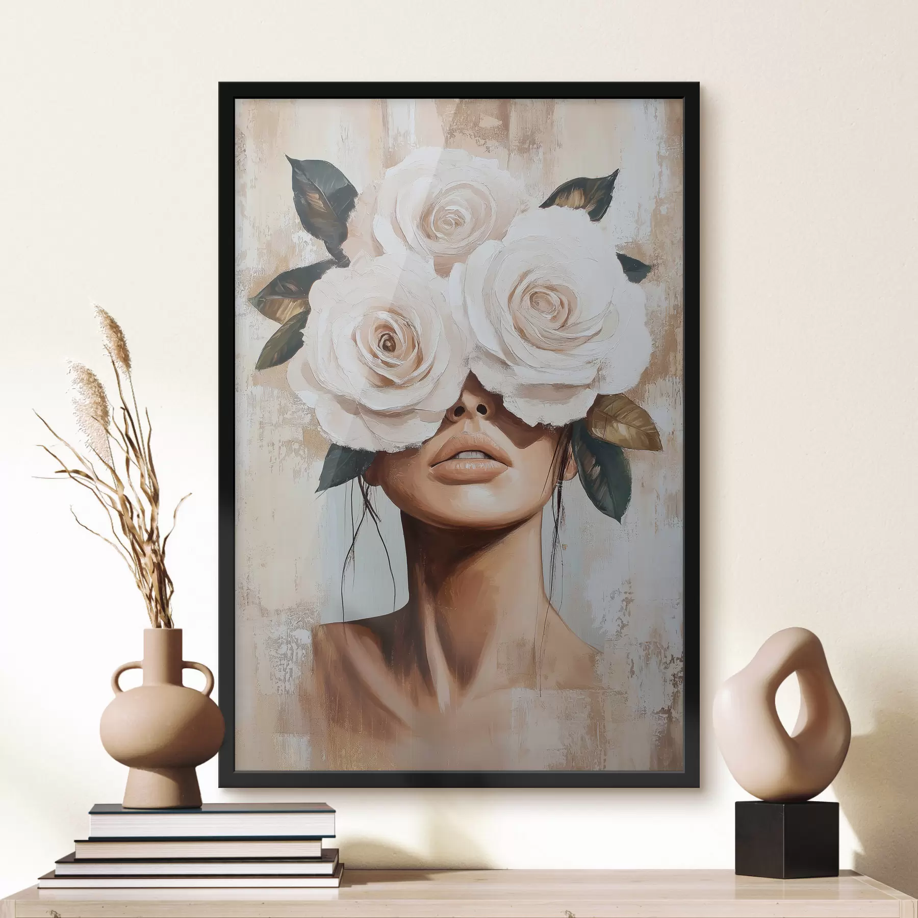 carta da parati Ragazza con i fiori nr. f49288