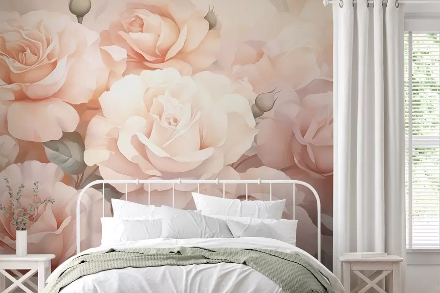 Carta da parati Floreale Rose astratte n. w05553