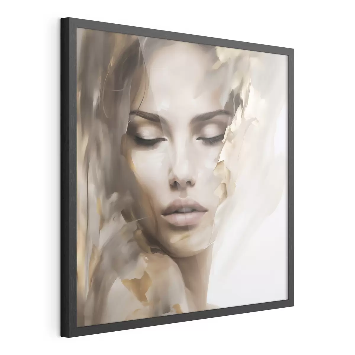 Poster Ritratto astratto di una donna, imitazione di un dipinto f49132