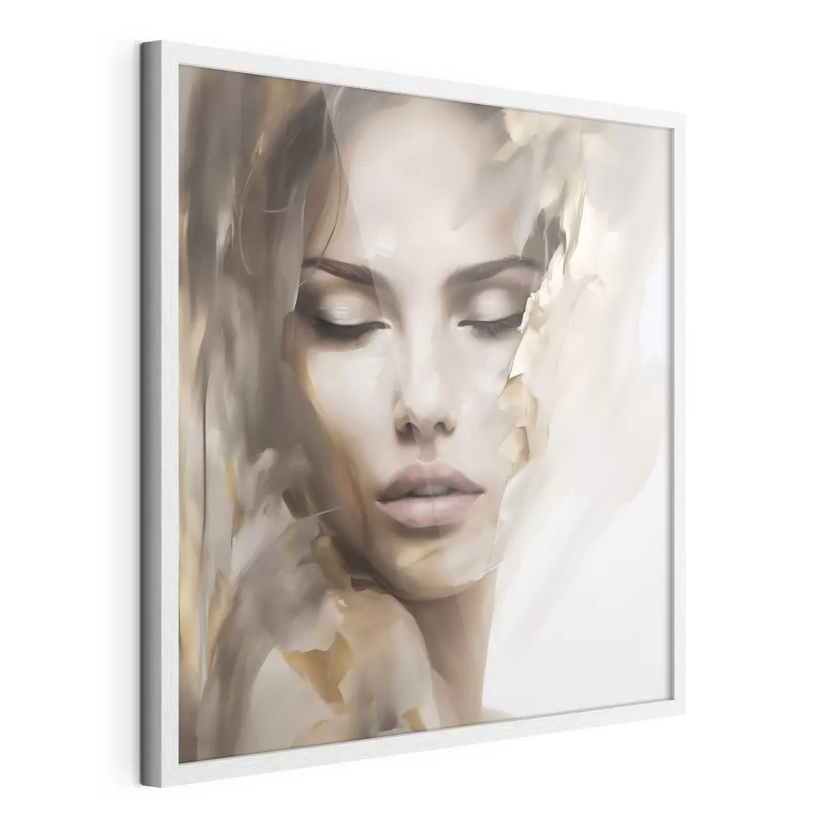 Poster Ritratto astratto di una donna, imitazione di un dipinto f49132