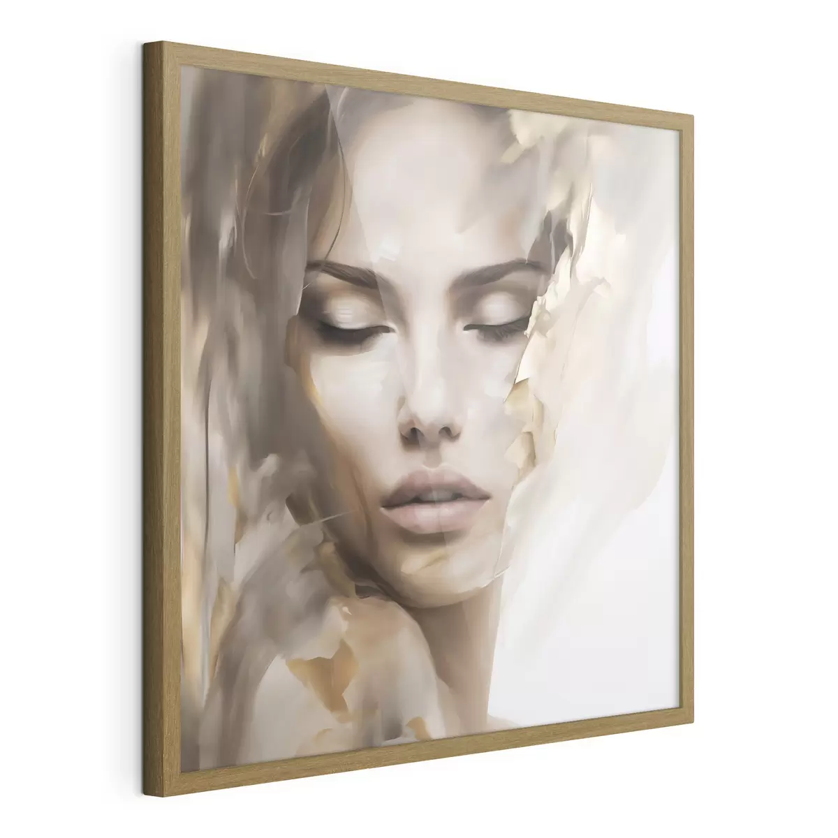 Poster Ritratto astratto di una donna, imitazione di un dipinto f49132
