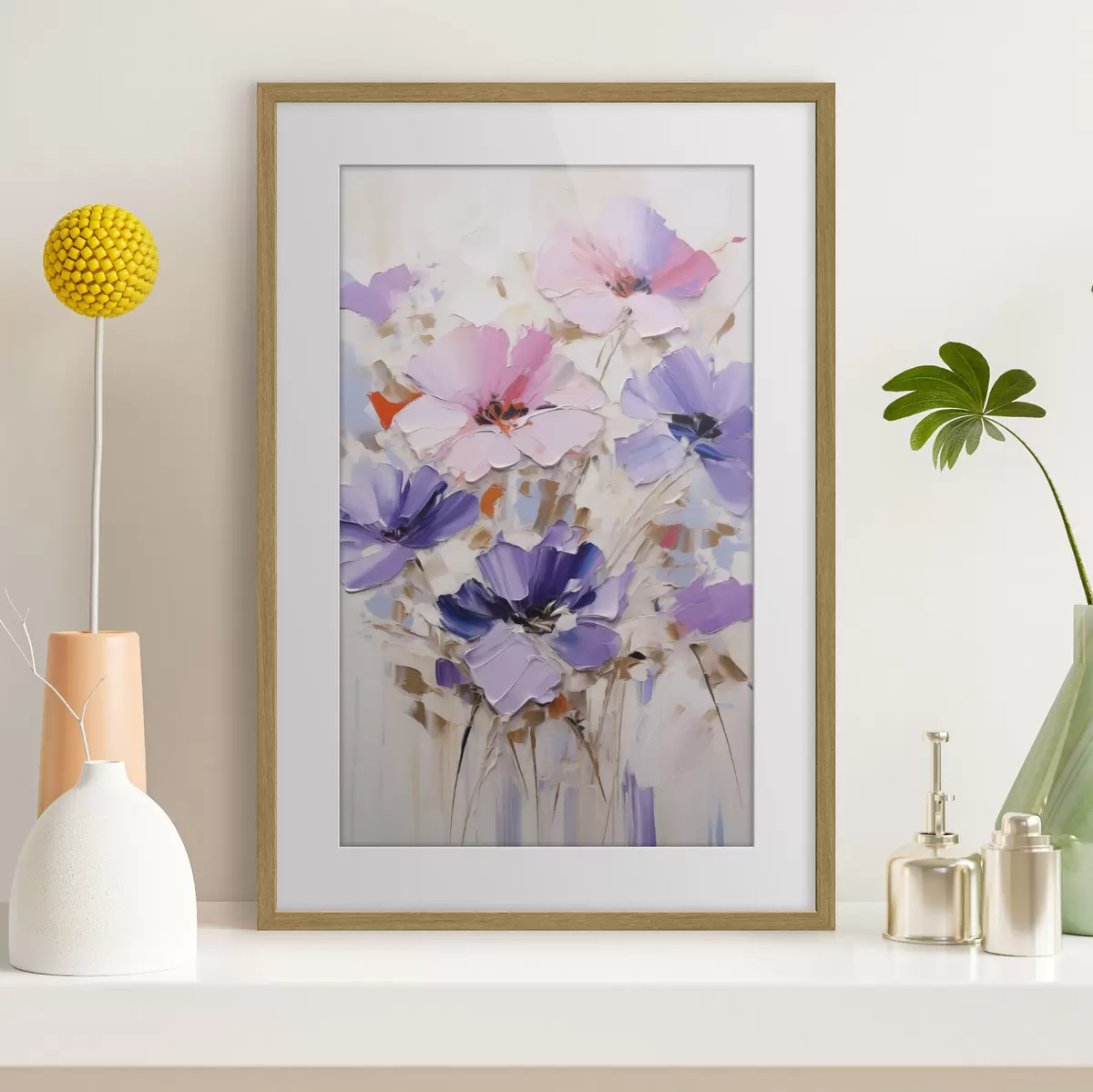 Poster Fiori, riproduzione di un dipinto f49136