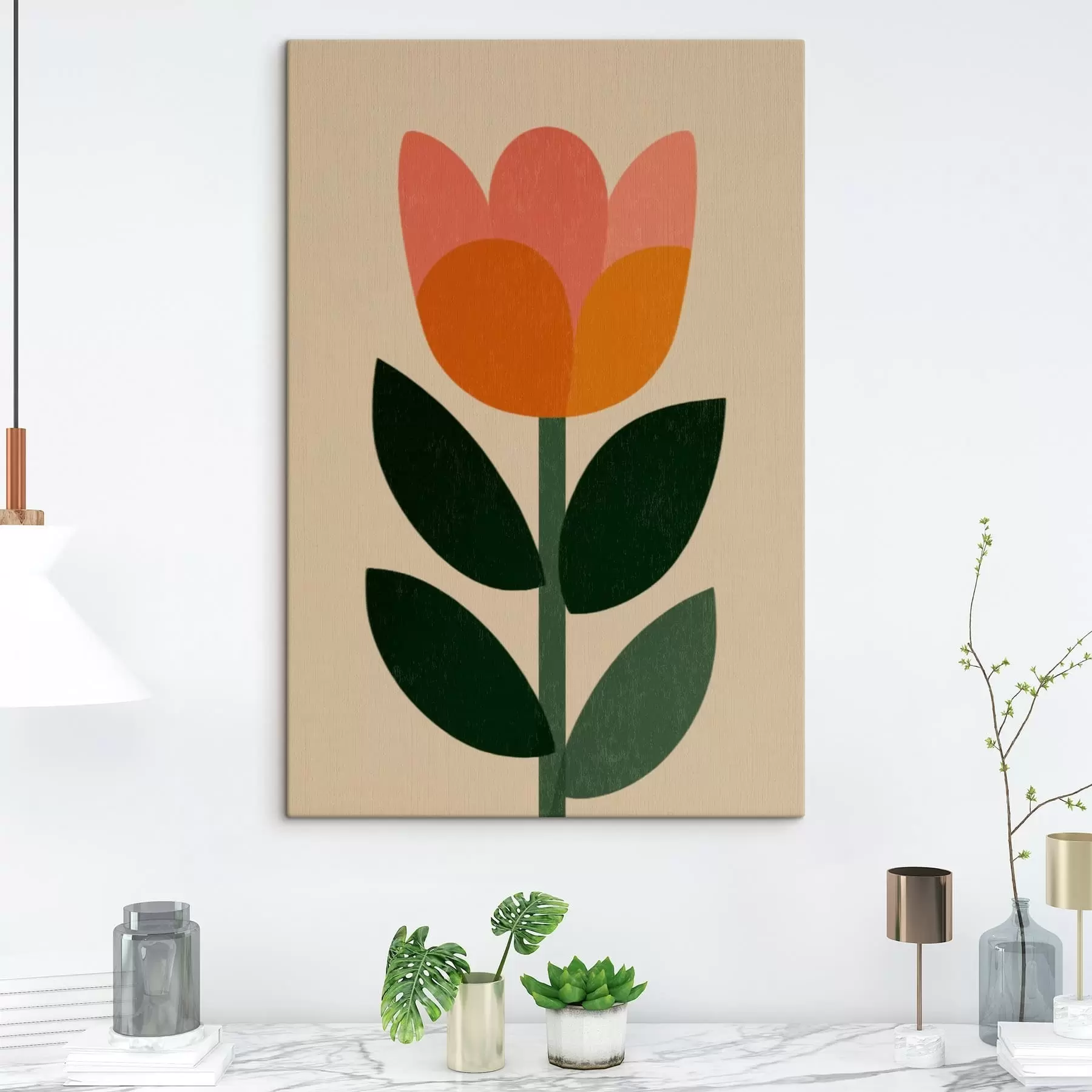 carta da parati Stelo di tulipano nr. s49299