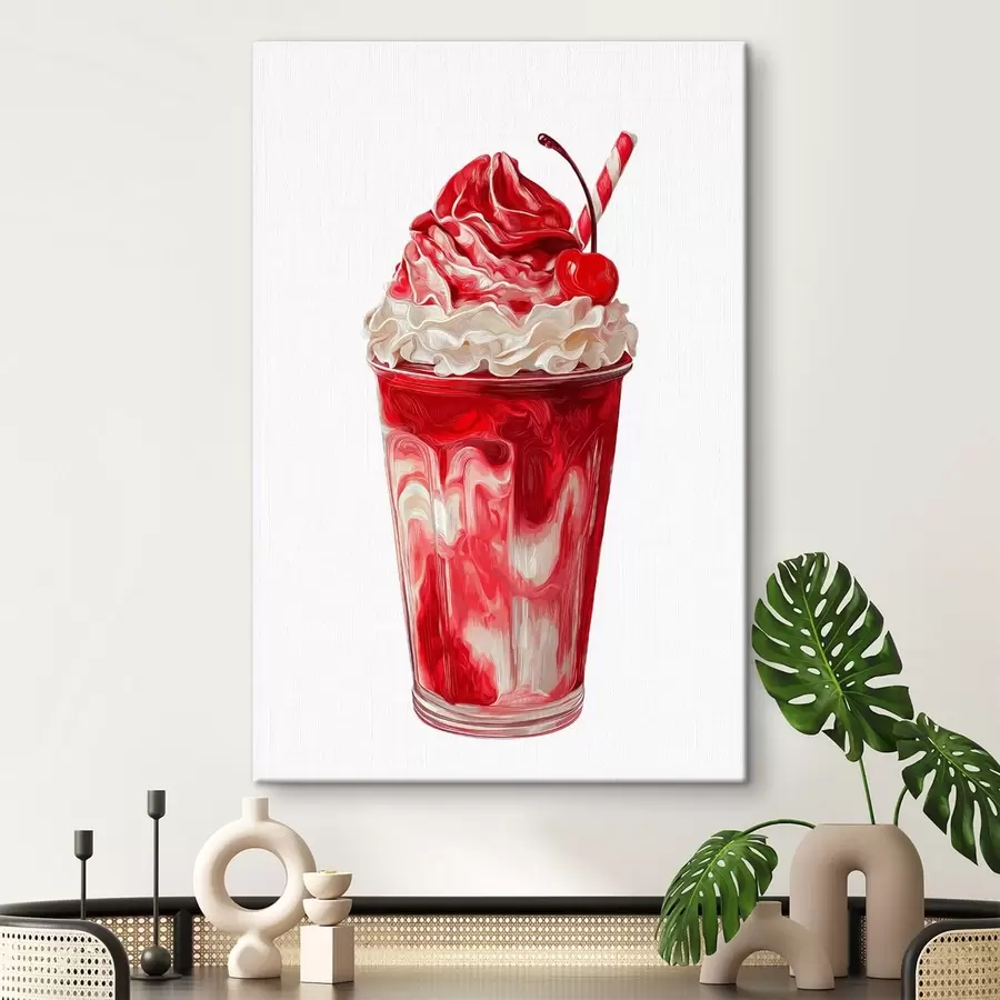 carta da parati Milkshake alla ciliegia nr. s49311