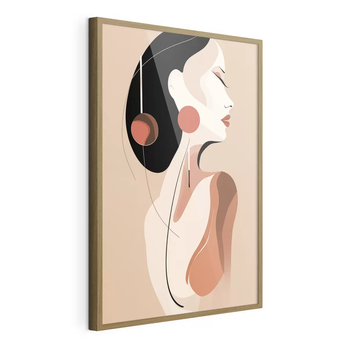 Poster Musa in terracotta f49324