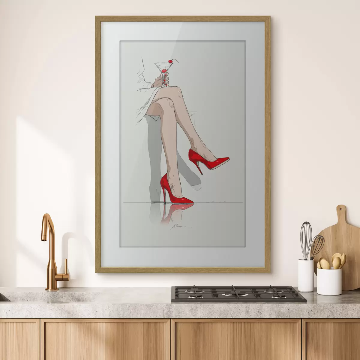 Poster Tacchi rossi e Martini f49325