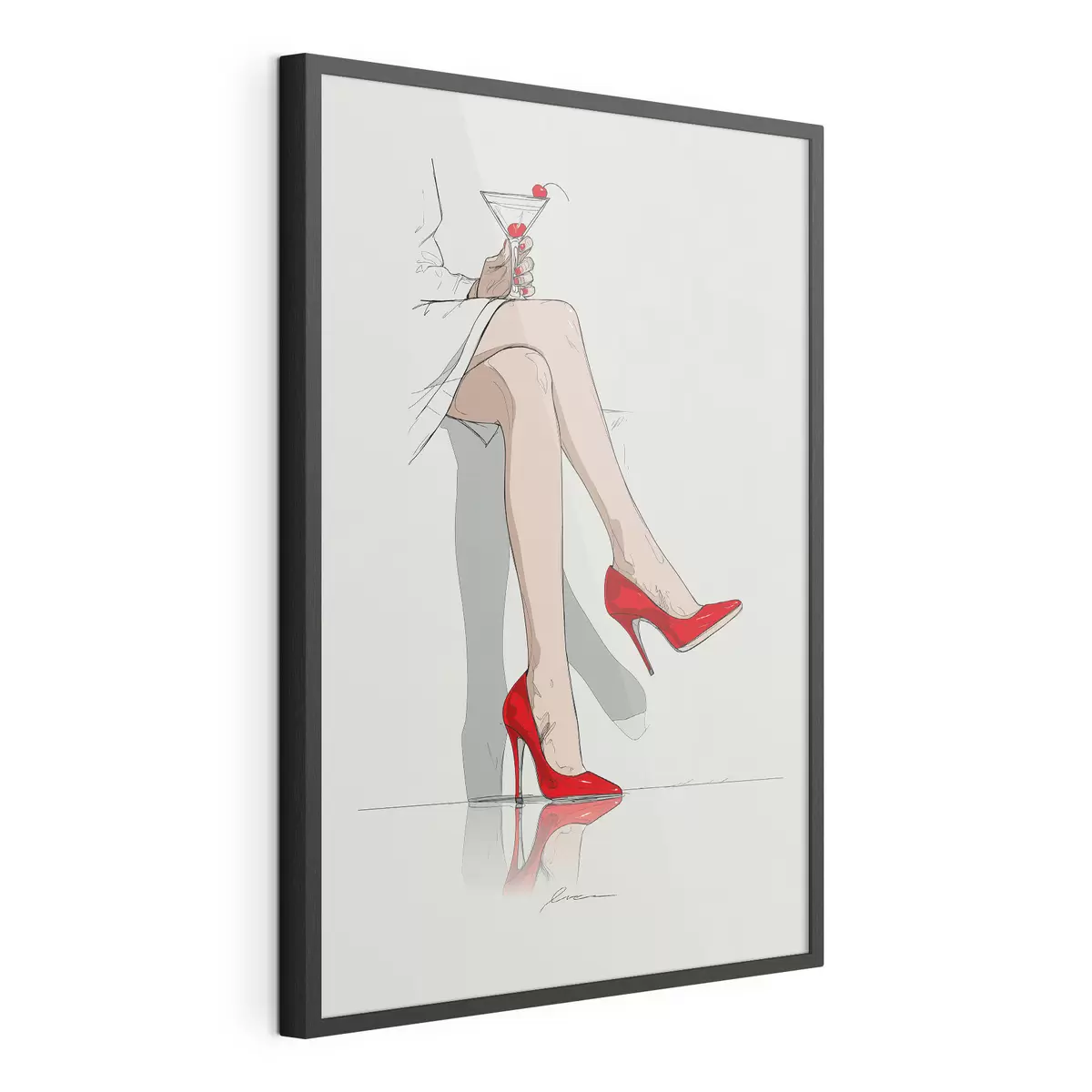 Poster Tacchi rossi e Martini f49325