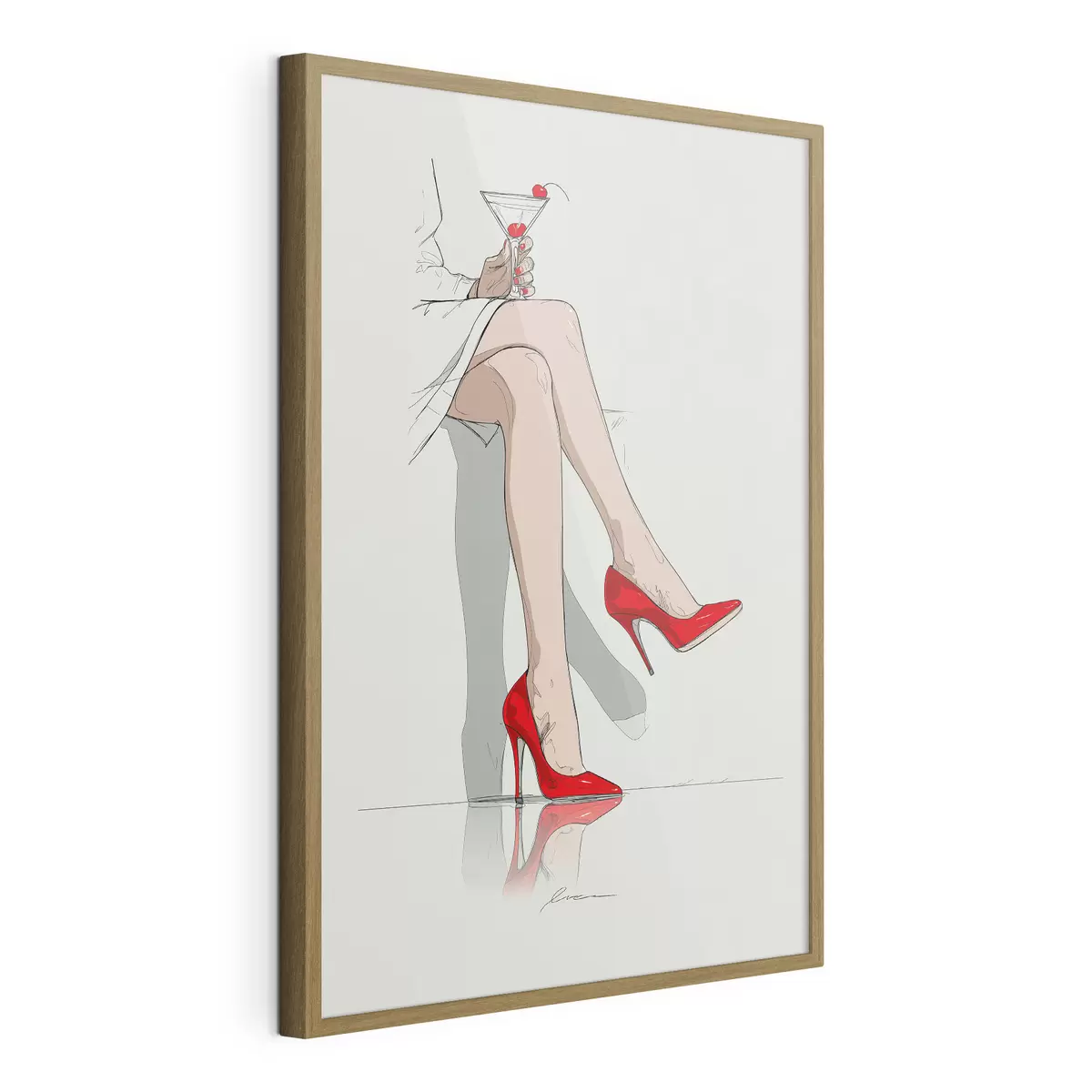 Poster Tacchi rossi e Martini f49325
