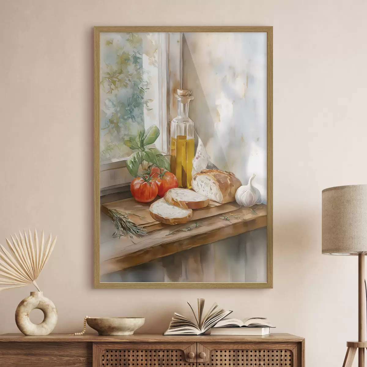 Poster Natura morta italiana in stile acquerello f49255