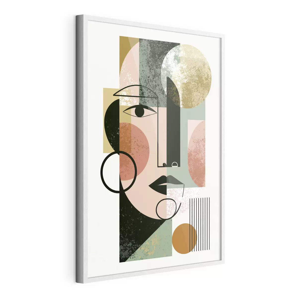 Poster Ritratto astratto con forme geometriche f49341