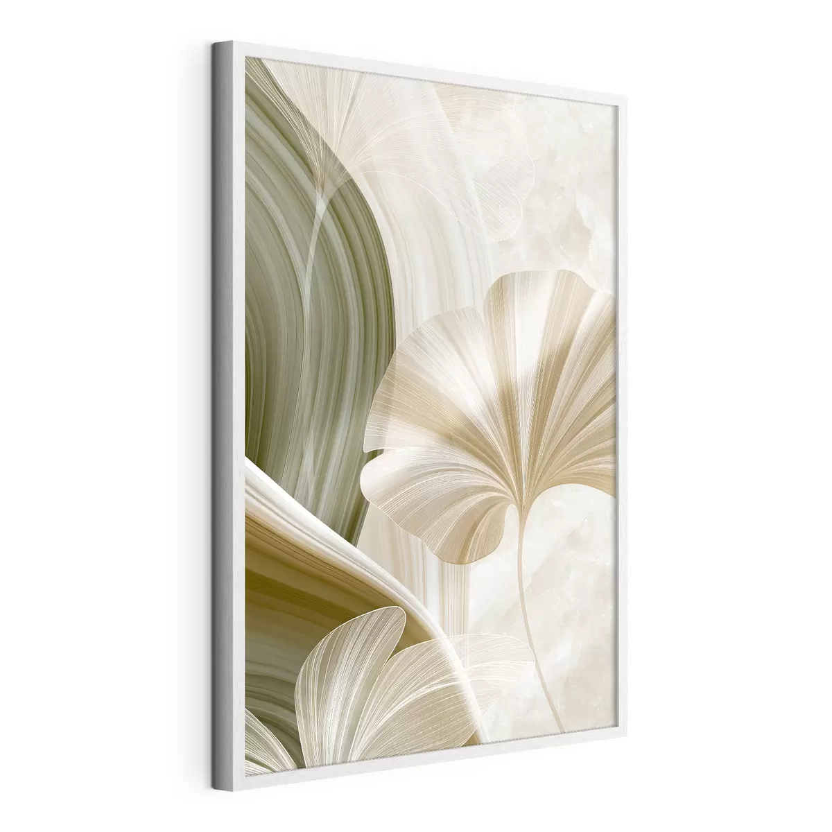 Poster Una composizione botanica con foglie delicate f49349