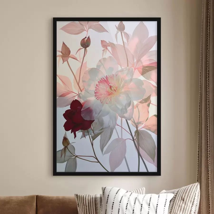 carta da parati Fiori con boccioli nr. f49365