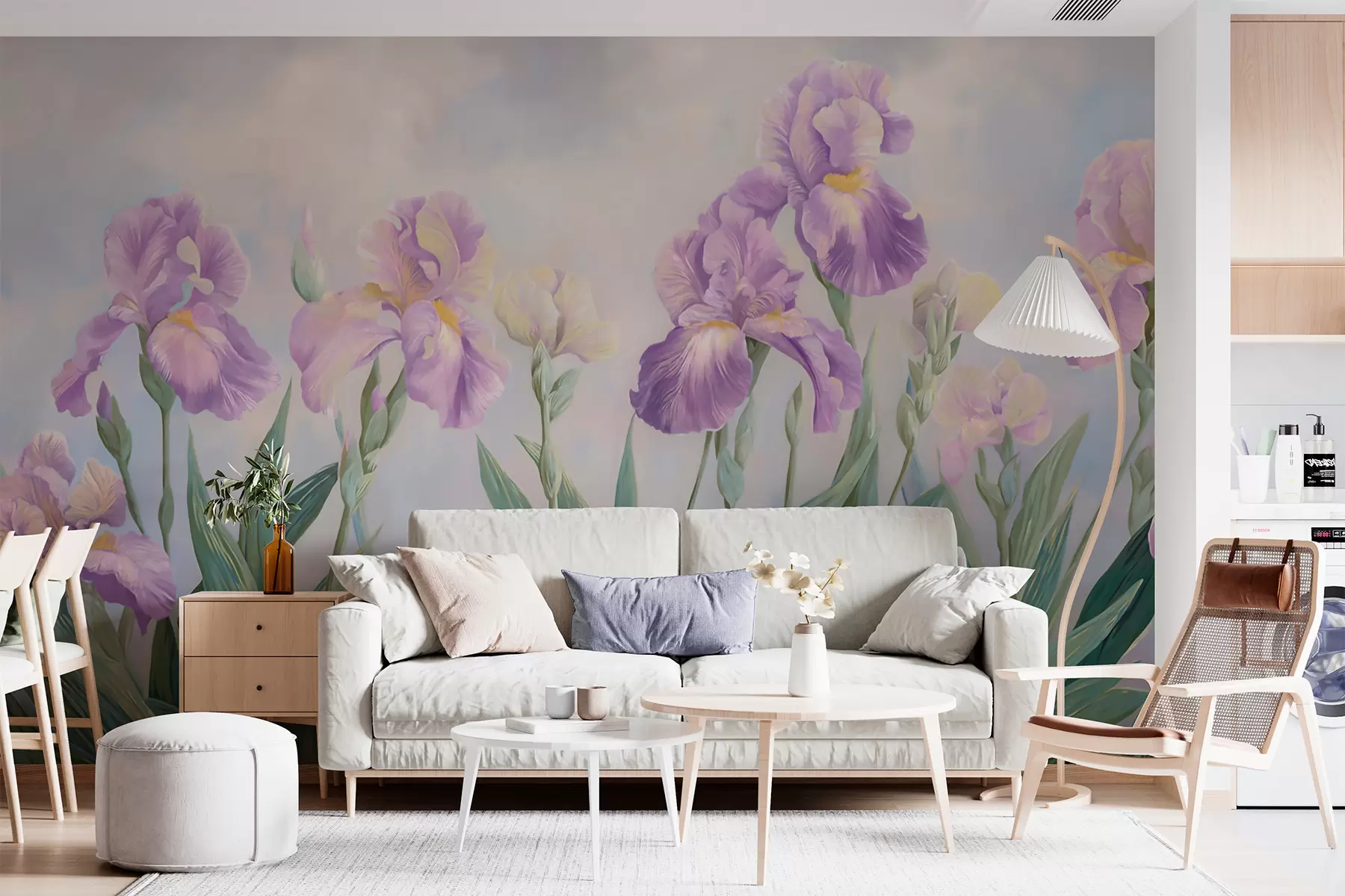 Carta da parati Floreale Fiori classici n. w05646
