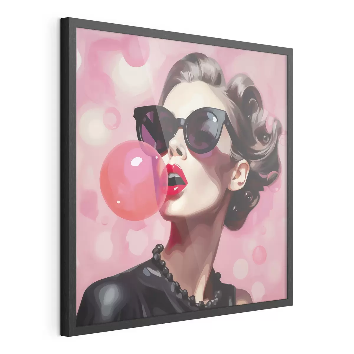 Poster Illustrazione in stile "Ragazza con occhiali da sole" f49385