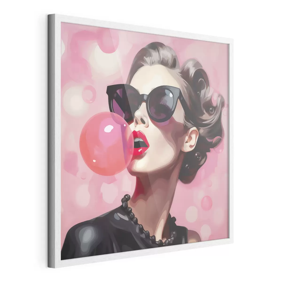 Poster Illustrazione in stile "Ragazza con occhiali da sole" f49385