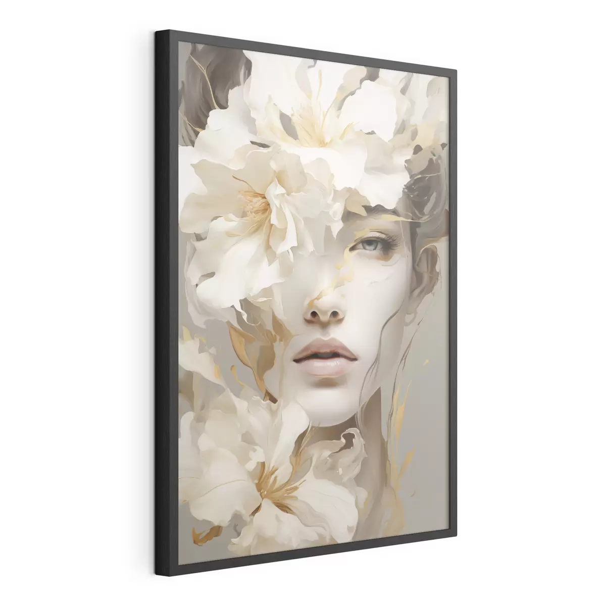 Poster Ritratto di una ragazza tra i fiori f49392