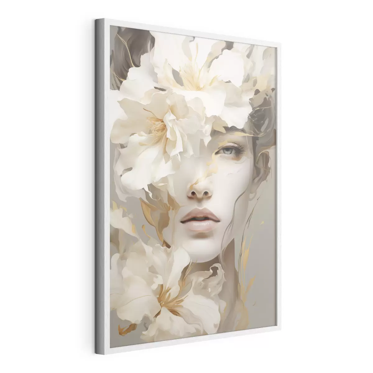 Poster Ritratto di una ragazza tra i fiori f49392