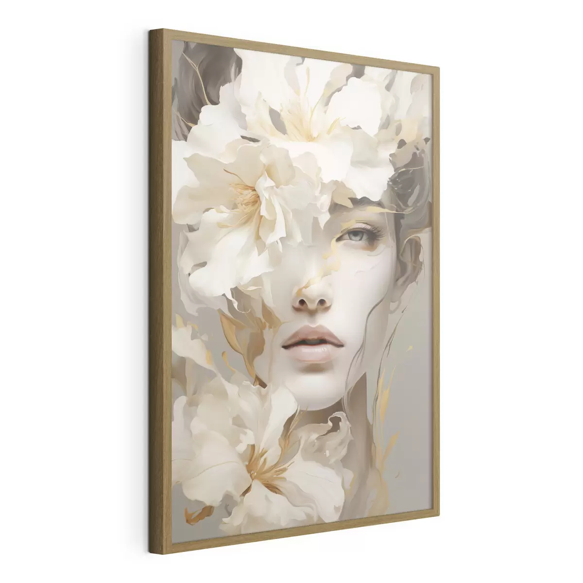 Poster Ritratto di una ragazza tra i fiori f49392