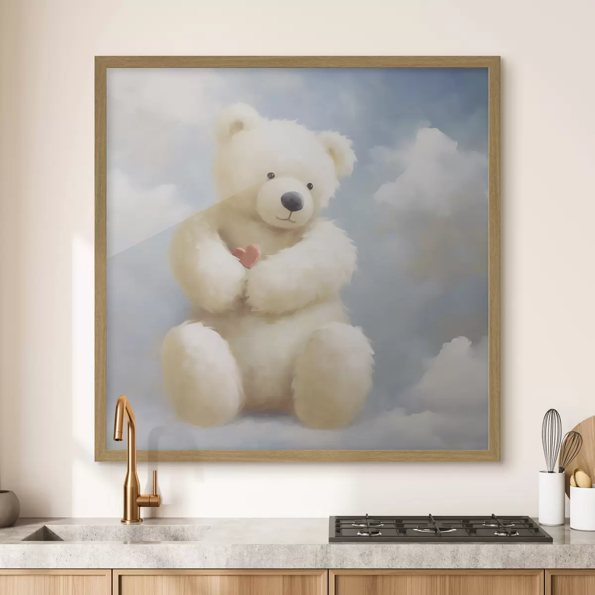 Poster Orso dal cuore piccolo, dipinto in stile imitativo f49395