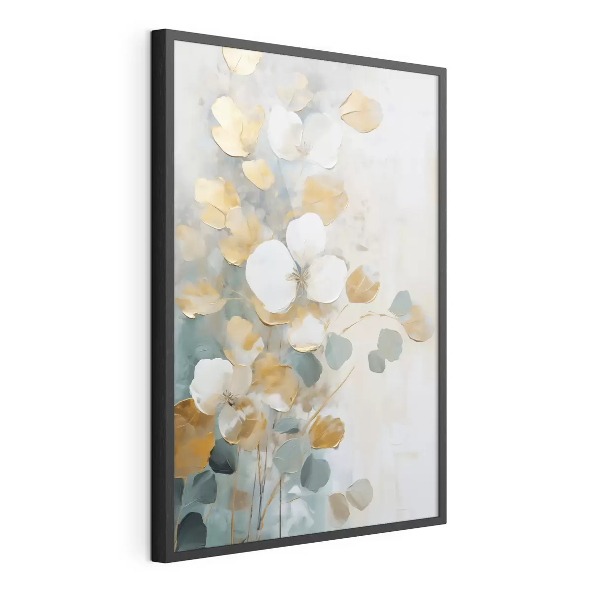 Poster Foglie astratte imitazione di pittura f49400