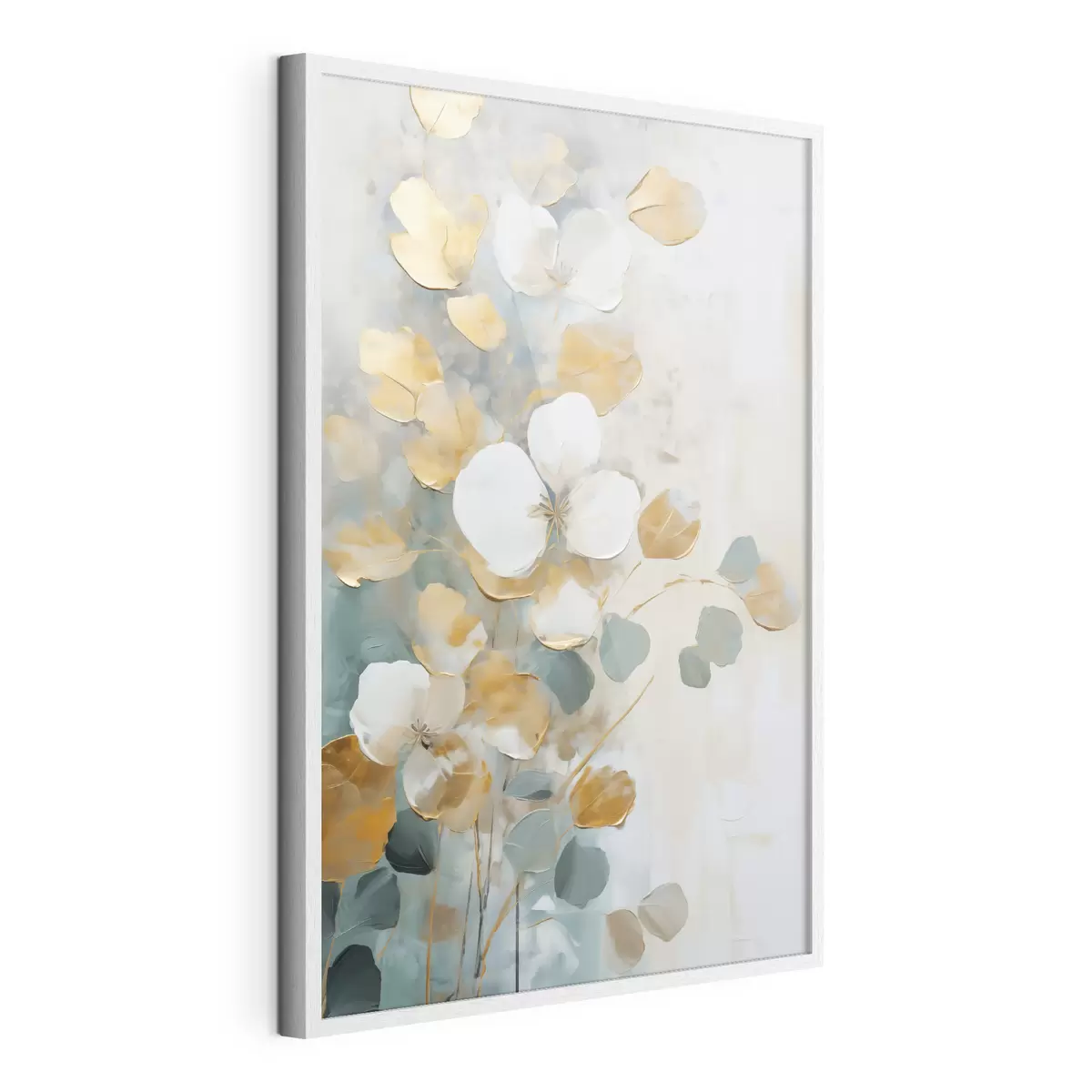 Poster Foglie astratte imitazione di pittura f49400