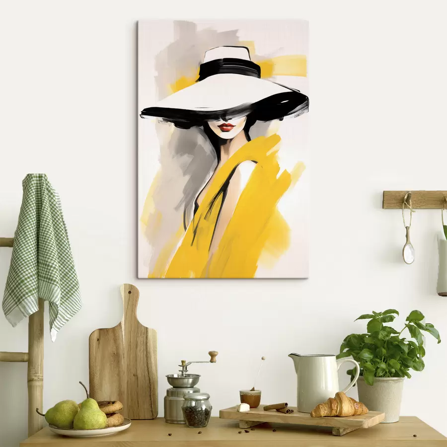 carta da parati Donna con cappello nr. s49435